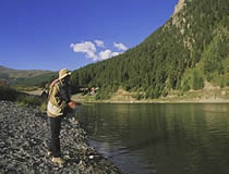 Pesca sul lago