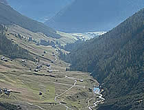 Vista del lago di Livigno