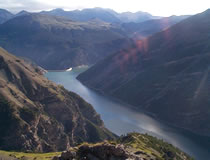 Vista del lago di Livigno